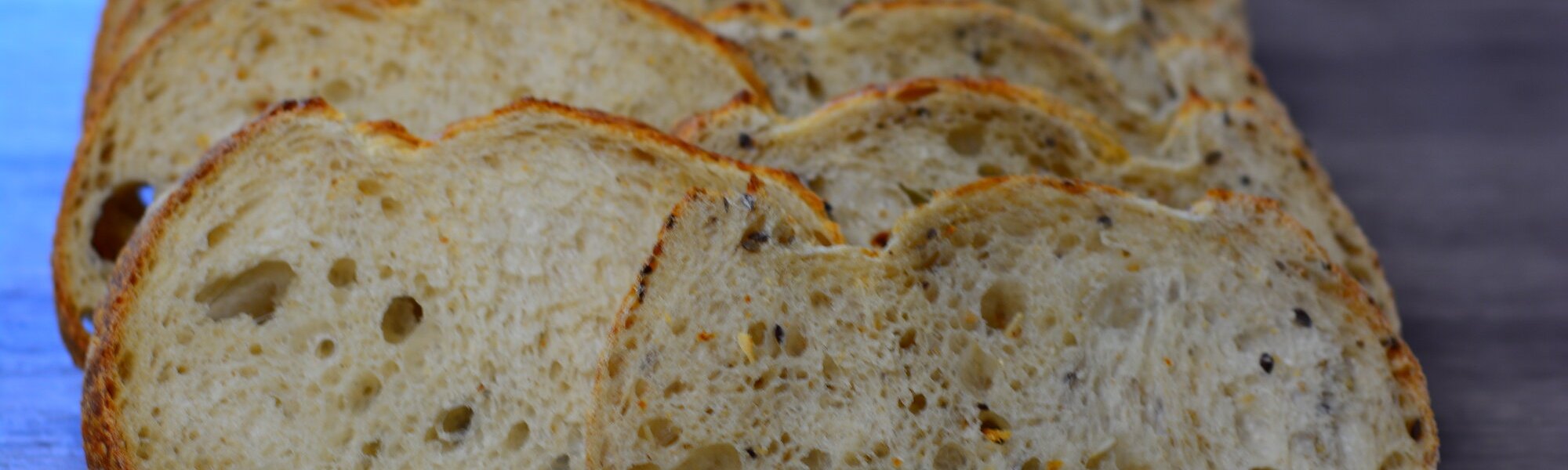 Freshly baked sourdough loaves